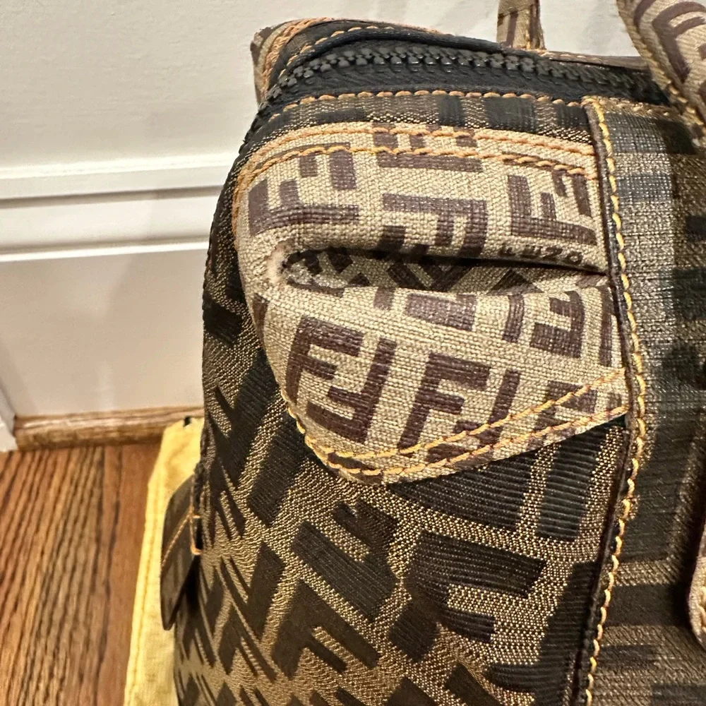 Fendi Black and Brown Satchel - Picture 7 of 16